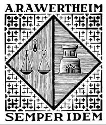 Bookplate A.R.A. Wertheim - M.C. Escher