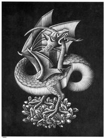Dragon - M.C. Escher
