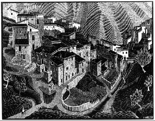 Fara San Martino, Abruzzi, 1928 - Maurits Cornelis Escher