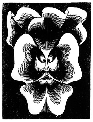 Flor de Pascua - La Pensee, 1921 - M.C. Escher