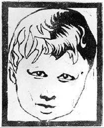 Head of a Child - M.C. Escher