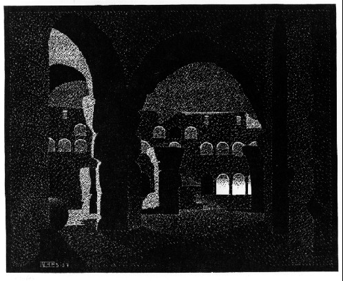 Nocturnal Rome, Colosseum, 1934 - Мауріц Корнеліс Ешер