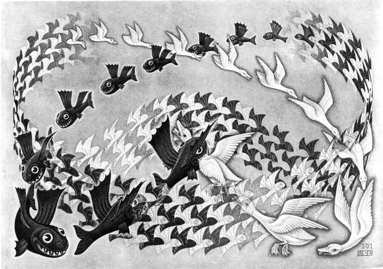 Predestination, 1951 - M.C. Escher