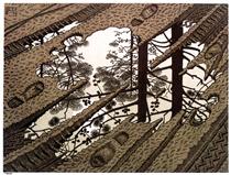 Puddle - M.C. Escher