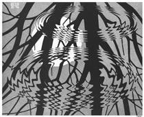 Rippled Surface - M. C. Escher