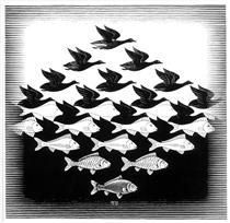 Sky and Water I - M.C. Escher