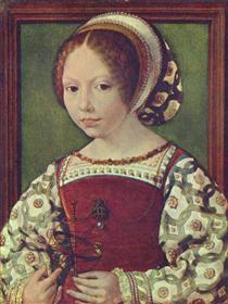 A Young Princess (Dorothea of Denmark) - Jan Gossaert