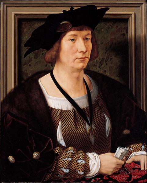 Portrait of Hendrik III, Count of Nassau Breda, c.1516 - Jan Gossaert