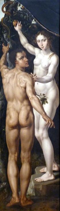 Adam and Eve - Мартен ван Хемскерк