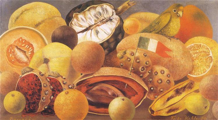 Still Life with Parrot and Flag, 1951 - Frida Kahlo