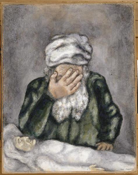 Abraham Weeping for Sarah, 1931 - 夏卡爾