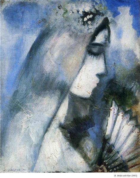 Наречена із віялом, 1911 - Марк Шагал