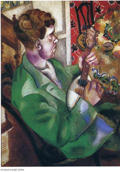 Давид у профіль, 1914 - Марк Шагал