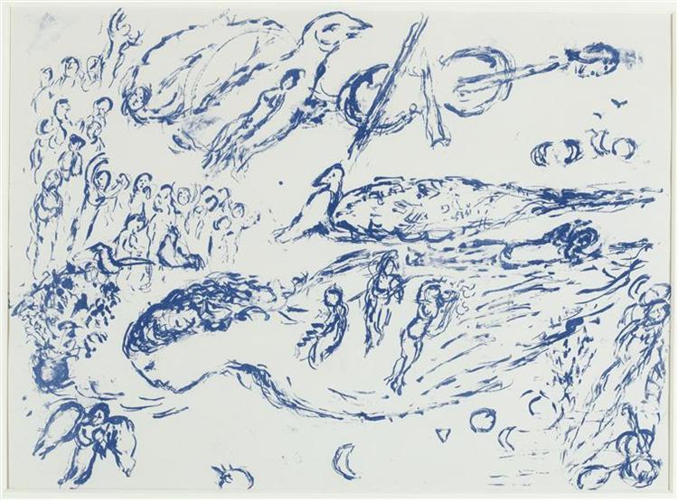 Присвята Моцарту, 1972 - Марк Шагал