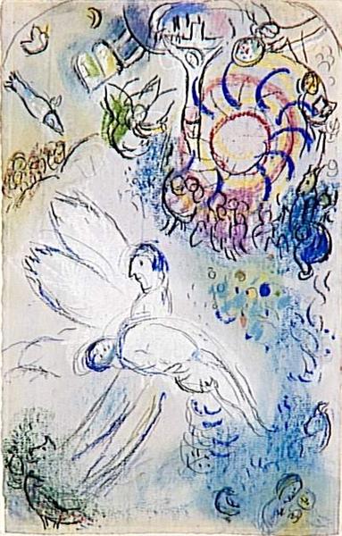 The Creation of Man, c.1958 - Marc Chagall