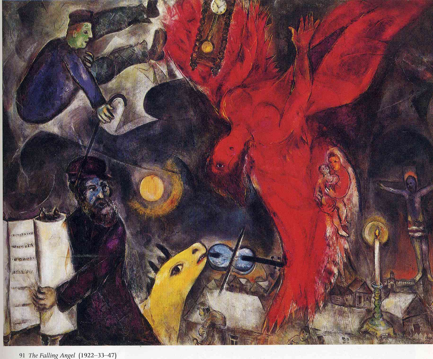 Angel over Vitebsk, 1977 - Marc Chagall - WikiArt.org