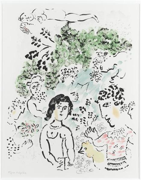 The green branch, 1984 - Marc Chagall
