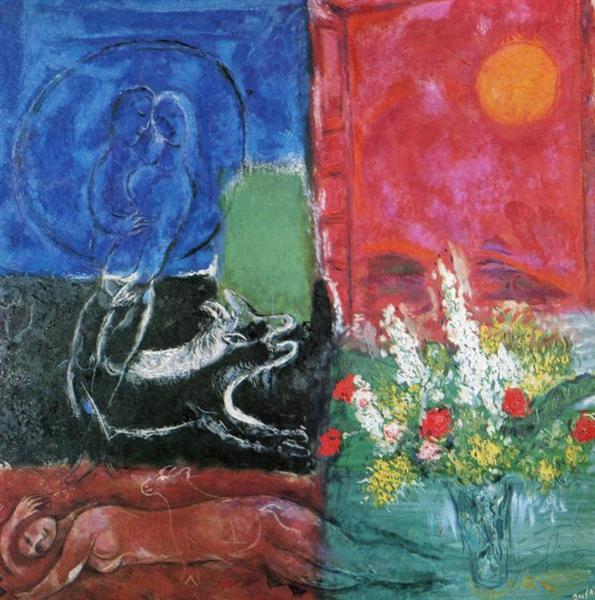 The Sun of Poros, 1968 - Marc Chagall