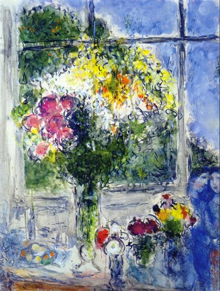 Вікно в художниковій майстерні, 1976 - Марк Шагал