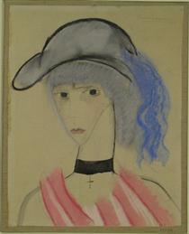 The Blue Plume - Marie Laurencin