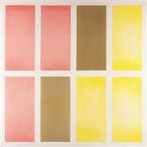 Untitled (Red, Brown and Yellow) - Mark Lancaster