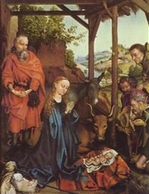 Adoration of the Shepherds - Martin Schongauer