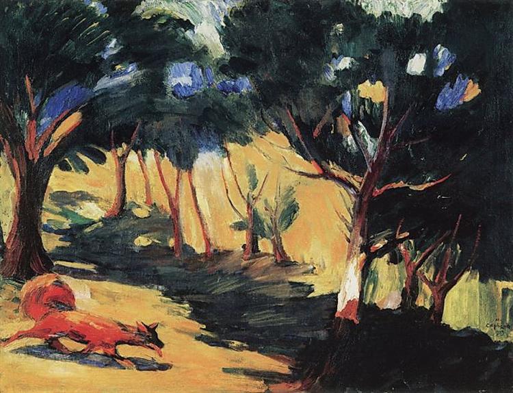 In the Grove in Sambek, 1909 - 马尔季罗斯·萨良