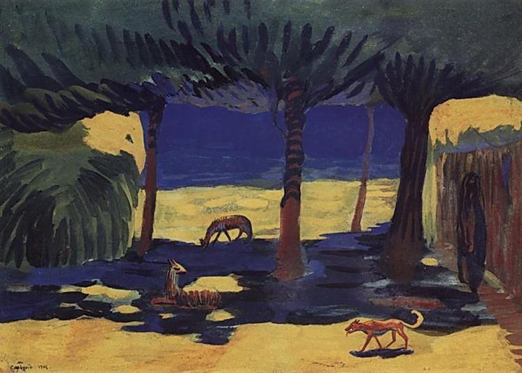 In the shadow, 1908 - Мартирос Сарьян