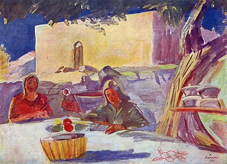 In the time of leisure, 1930 - Martiros Sarian