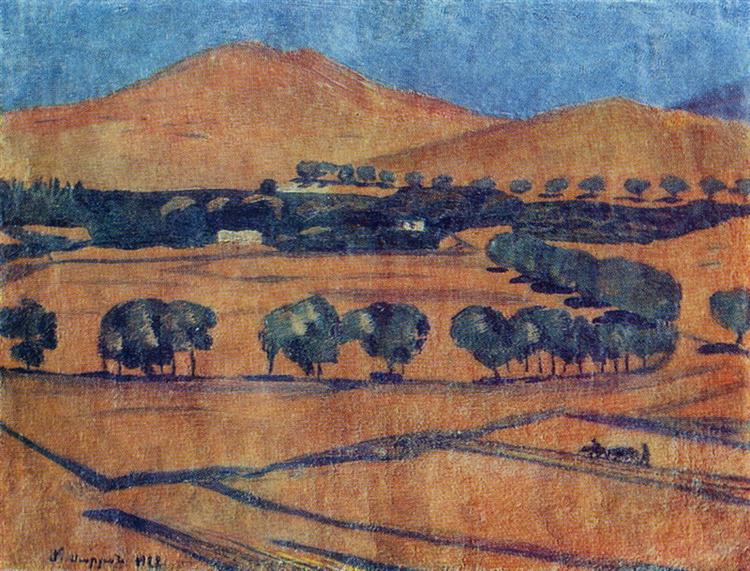 On the mountain slopes, 1922 - Martiros Sarjan