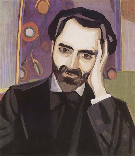 Portrait of the poet Alexander Tsaturyan, 1915 - Martiros Sarjan