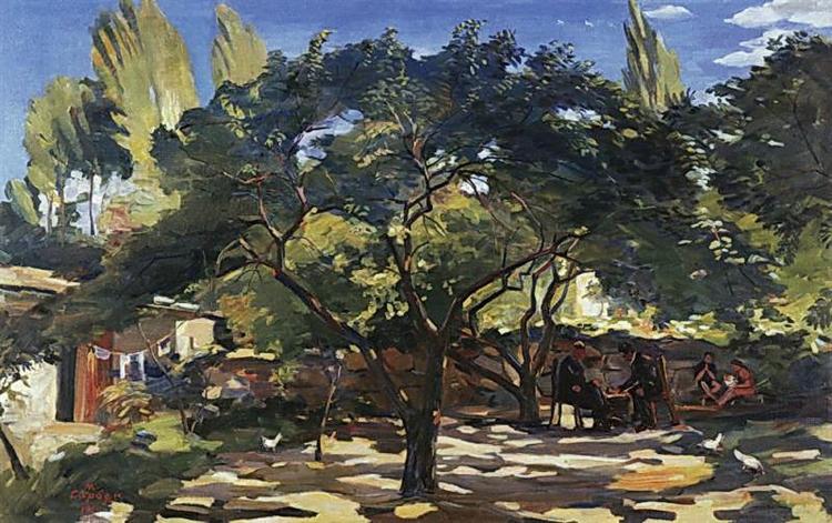 Under the apricot tree, 1954 - Martiros Sarjan