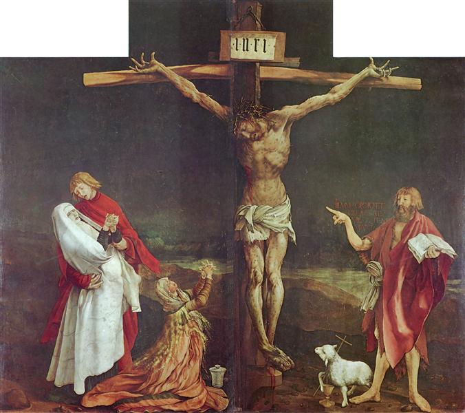 The Crucifixion (detail from the Isenheim Altarpiece), c.1512 - c.1515 - Matthias Grünewald