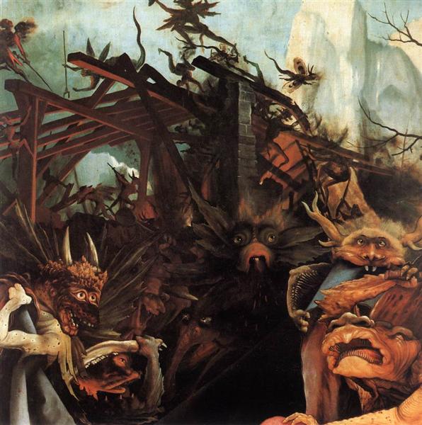 The Temptation of St. Anthony (detail), 1510 - 1515 - Матиас Грюневальд