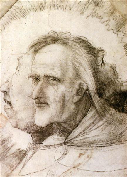 The Triple Face, c.1525 - Матіас Грюневальд