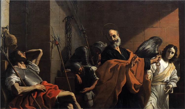 Release of Saint Peter from Prison, 1665 - Маттиа Прети