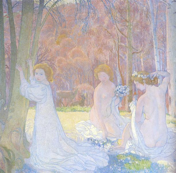 Figures In A Spring Landscape, 1897 - 莫里斯·丹尼