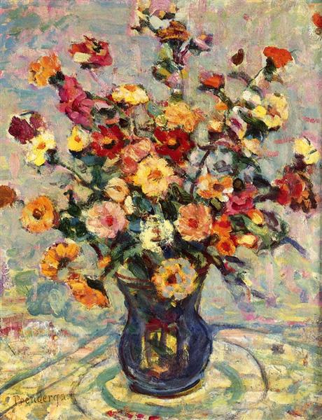Still Life with Flowers, c.1910 - c.1913 - Maurice Prendergast