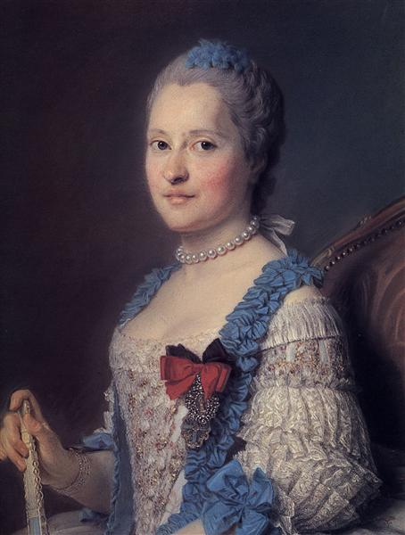 Marie Josephe of Saxony - Морис Кантен де Латур
