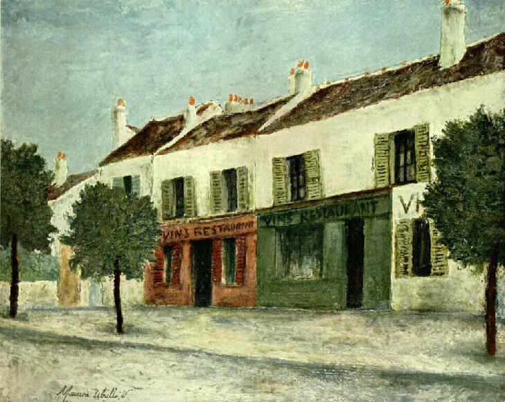 Bistros in a Suburb - Maurice Utrillo