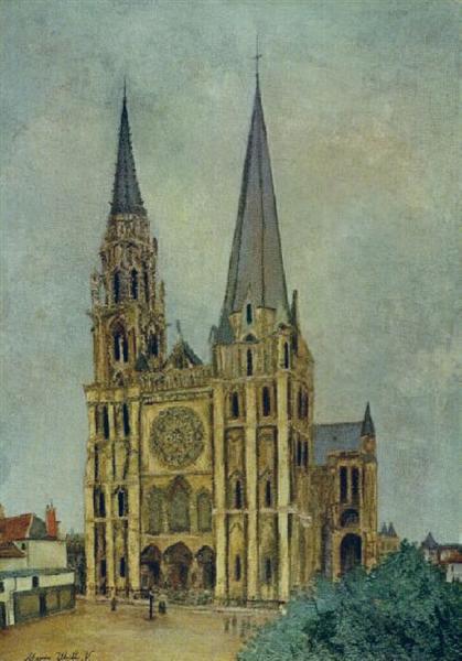 Chartres Cathedral - Морис Утрилло