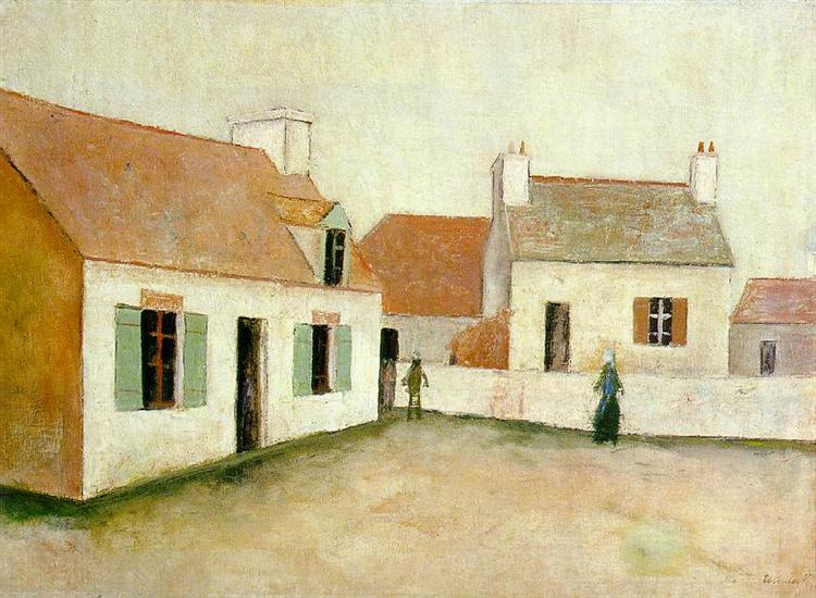 Houses in Ouessant - Maurice Utrillo