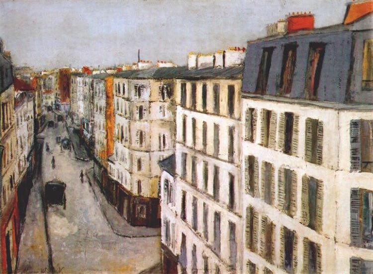 Jonquiere Street - Maurice Utrillo