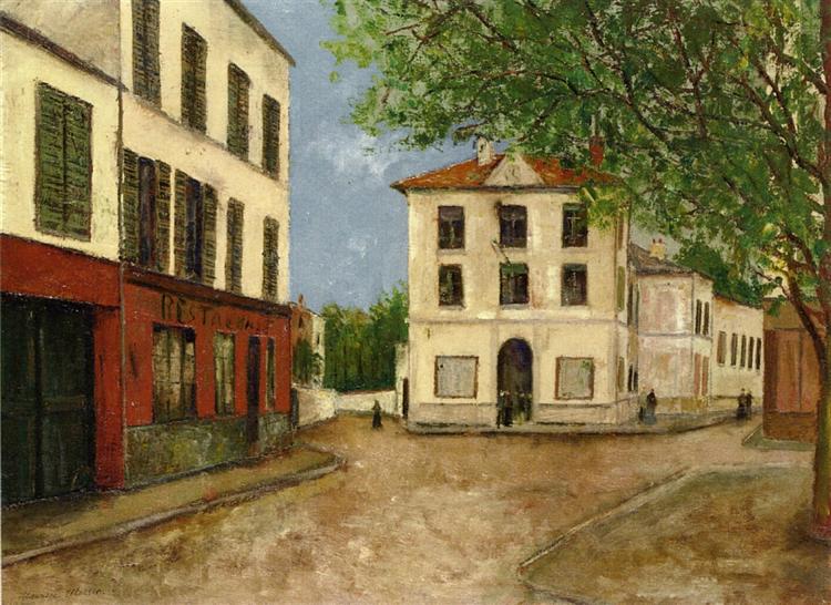 Street in Nanterre - Maurice Utrillo