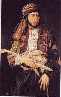 Self-Portrait in Arab Dress - Maurycy Gottlieb