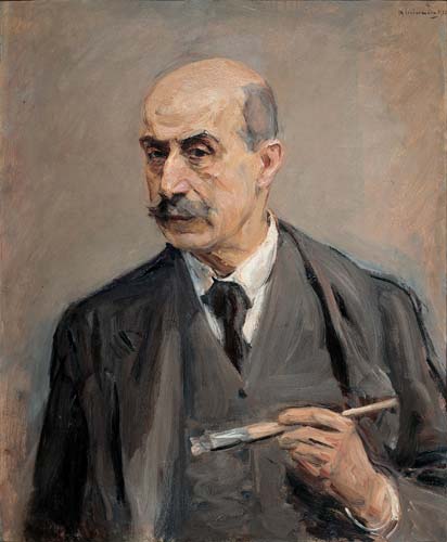 Self-Portrait with Brush, 1913 - Макс Либерман