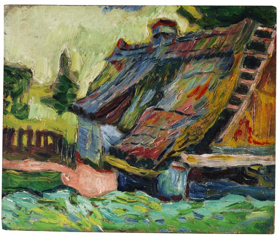 Zerfallenes Haus, 1906 - Max Pechstein