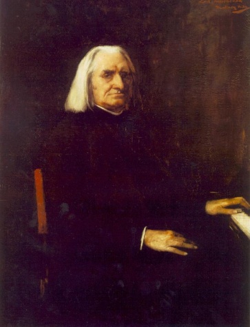 Portrait of Franz Liszt, 1886 - Міхай Мункачі