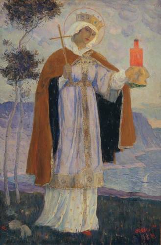 Holy Equal-to-the-Apostles Olga, 1927 - Mikhaïl Nesterov