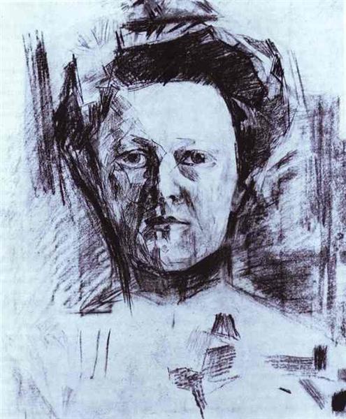 Portrait of Valentina Usoltseva, wife of the Doctor Usoltsev, 1905 - Mikhaïl Vroubel